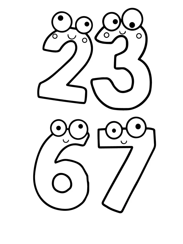 Number Lore Coloring Pages