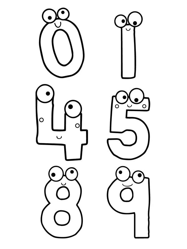 Number Lore Coloring Pages