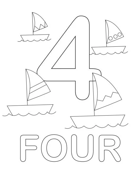 Numbers Coloring Pages to Print - Free Printable Coloring Pages