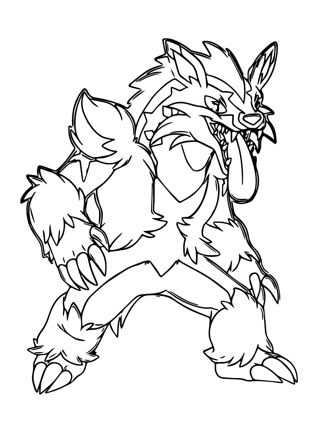 Obstagoon Coloring Pages