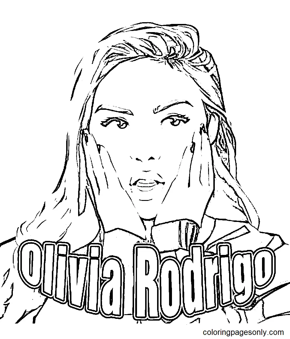 Olivia Rodrigo Coloring Pages