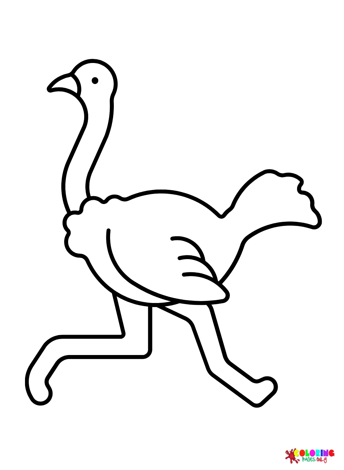 Ostrich Coloring Pages