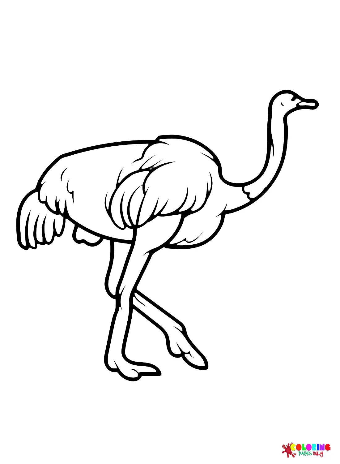 Ostrich Coloring Pages