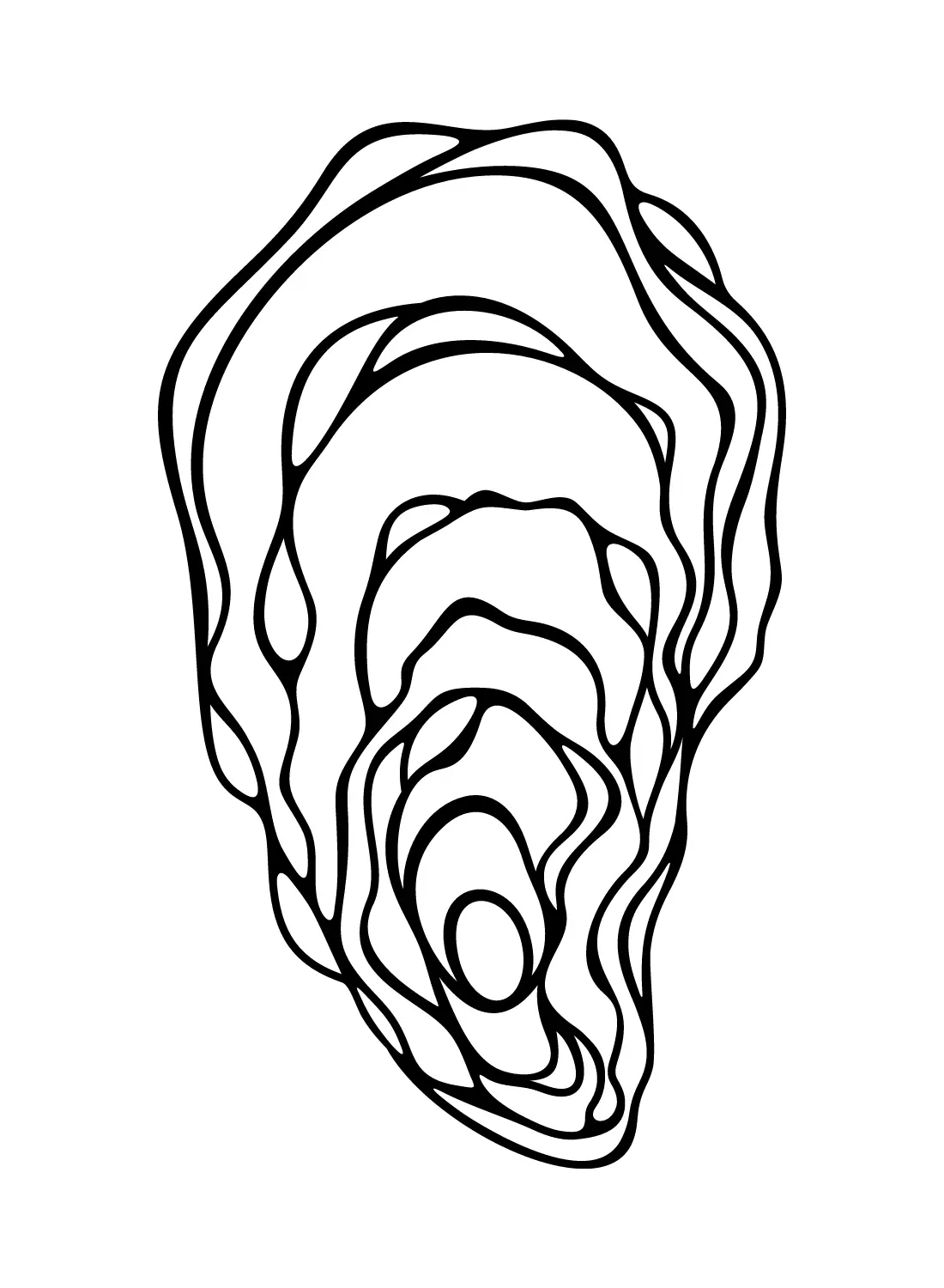 Oyster Coloring Pages