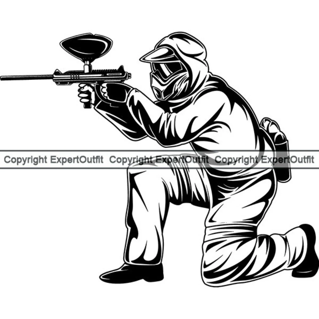 Paintball Coloring Pages