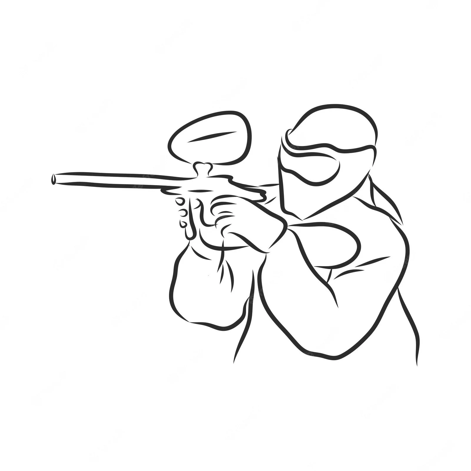 Paintball Coloring Pages