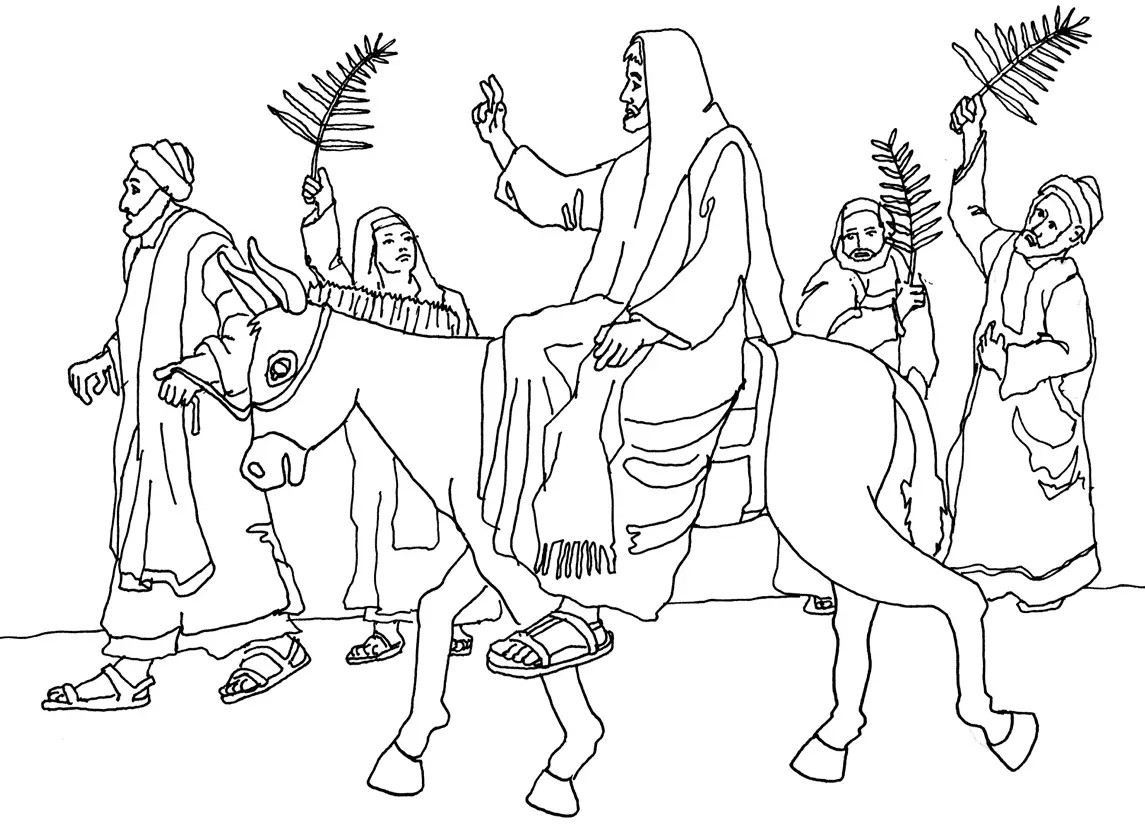 Palm Sunday Coloring Pages