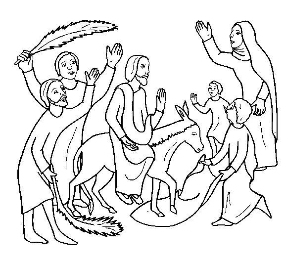 Palm Sunday Coloring Pages