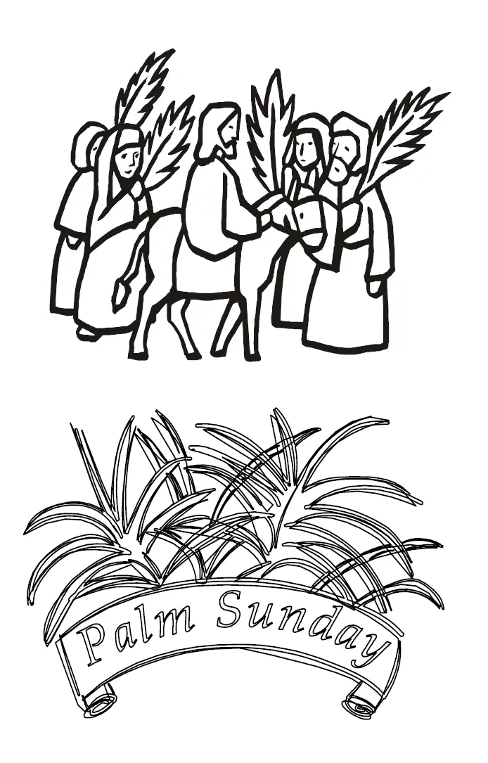 Palm Sunday Coloring Pages