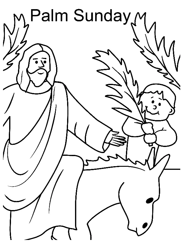 Palm Sunday Coloring Pages