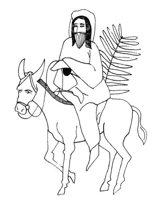 Palm Sunday Coloring Pages