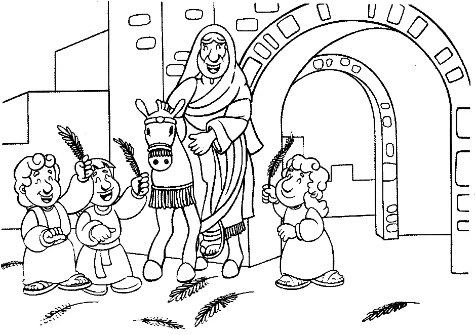 Palm Sunday Coloring Pages