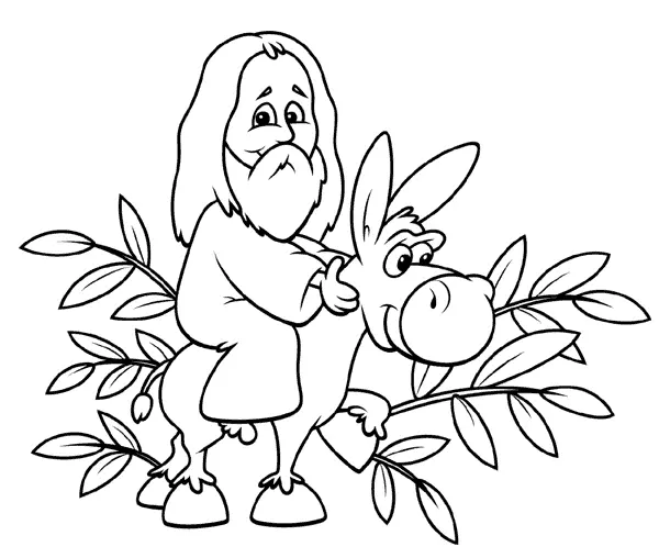 Palm Sunday Coloring Pages