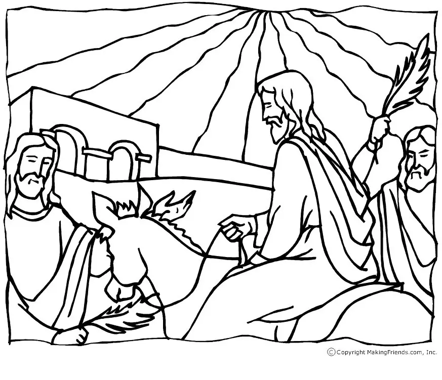 Palm Sunday Coloring Pages