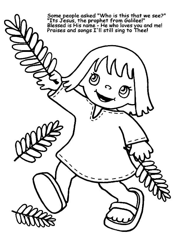 Palm Sunday Coloring Pages