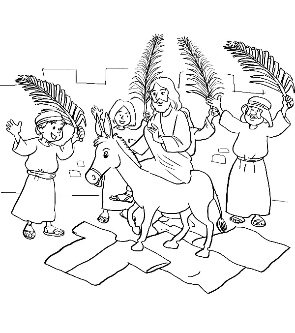 Palm Sunday Coloring Pages