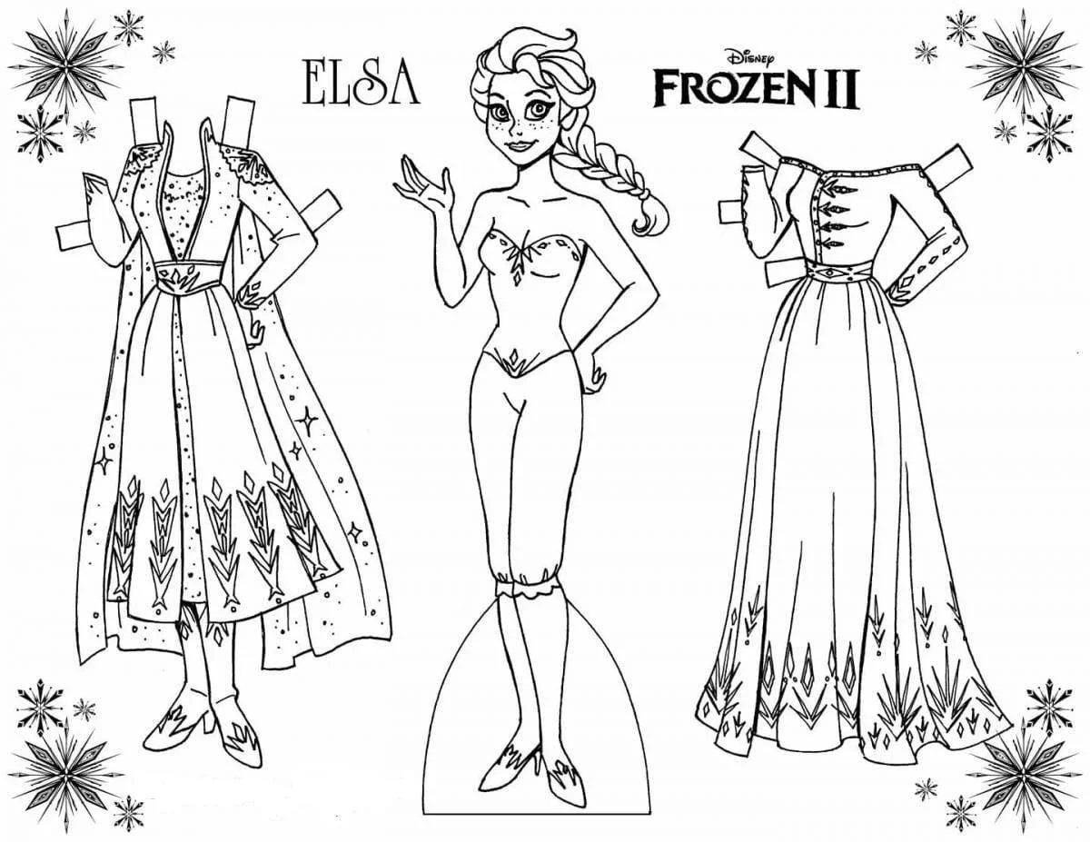 Paper Doll Coloring Pages