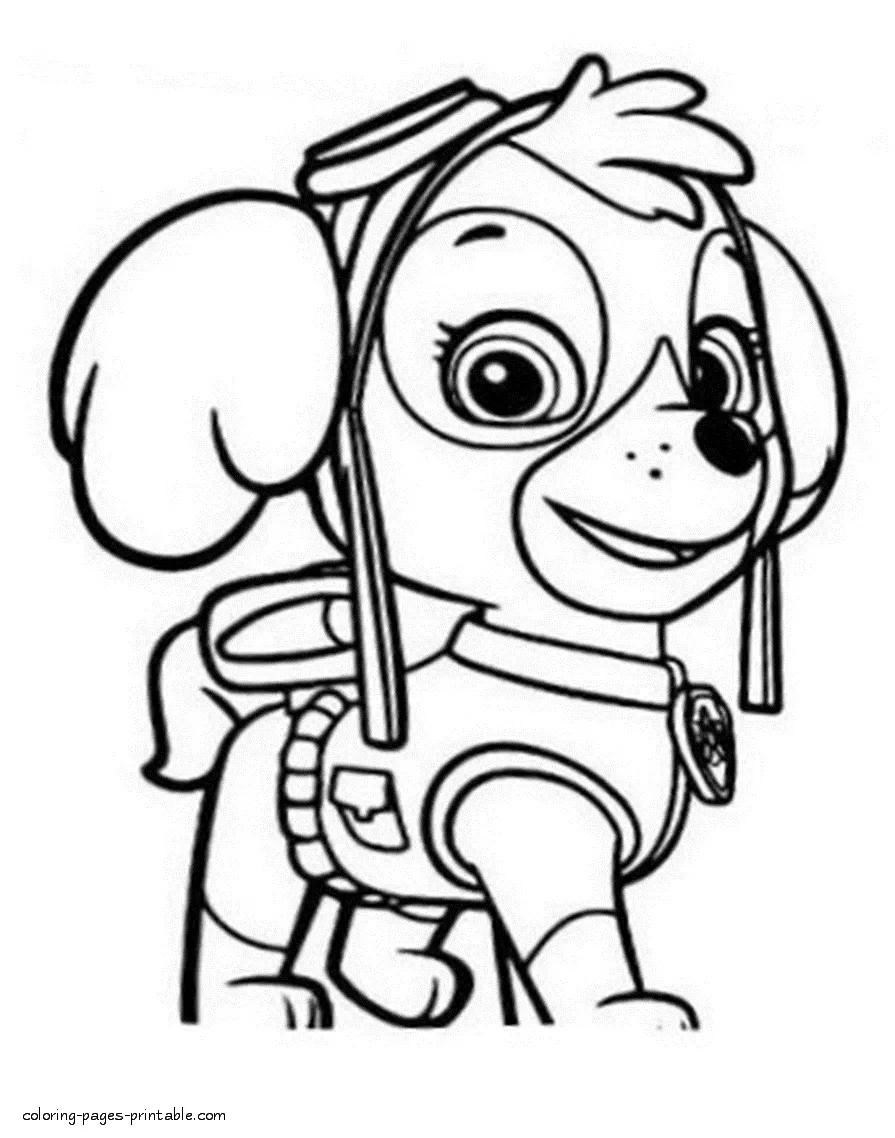 Paw Patrol Christmas Coloring Pages