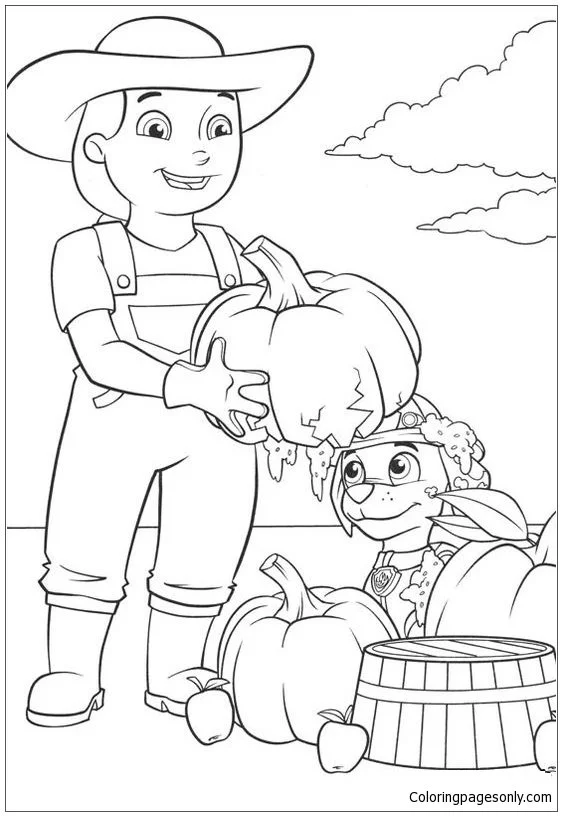 Paw Patrol Farmer Yumi Coloring Pages