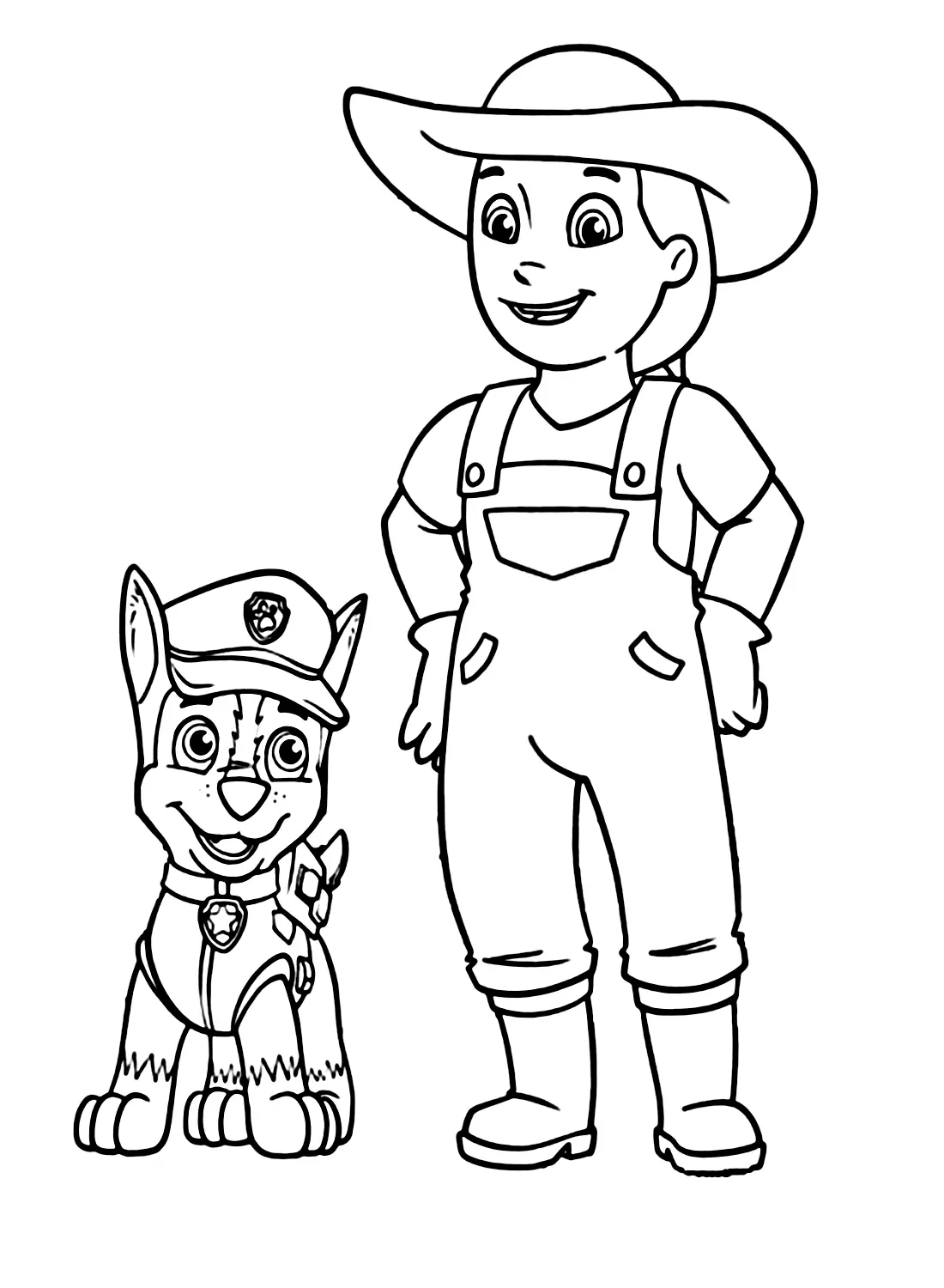 Paw Patrol Farmer Yumi Coloring Pages