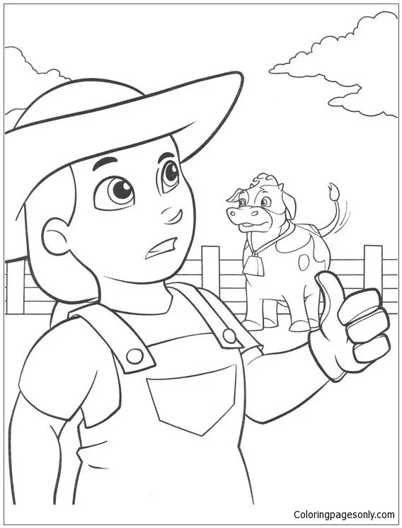 Paw Patrol Farmer Yumi Coloring Pages