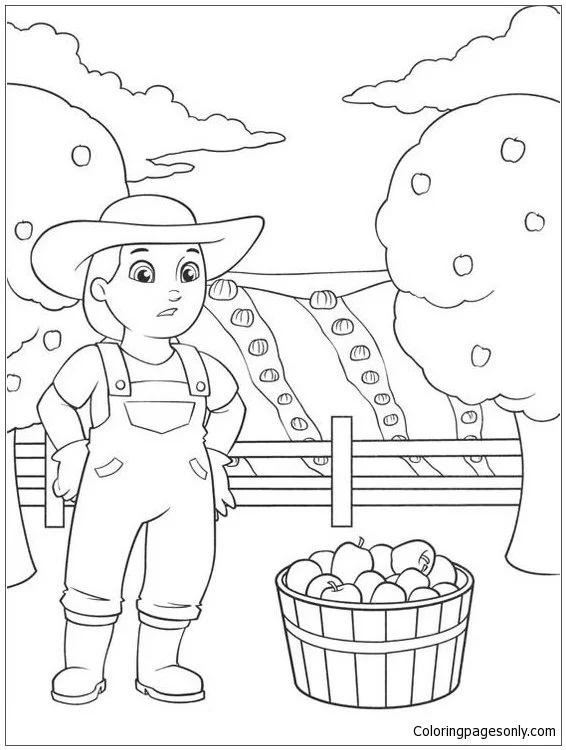 Paw Patrol Farmer Yumi Coloring Pages