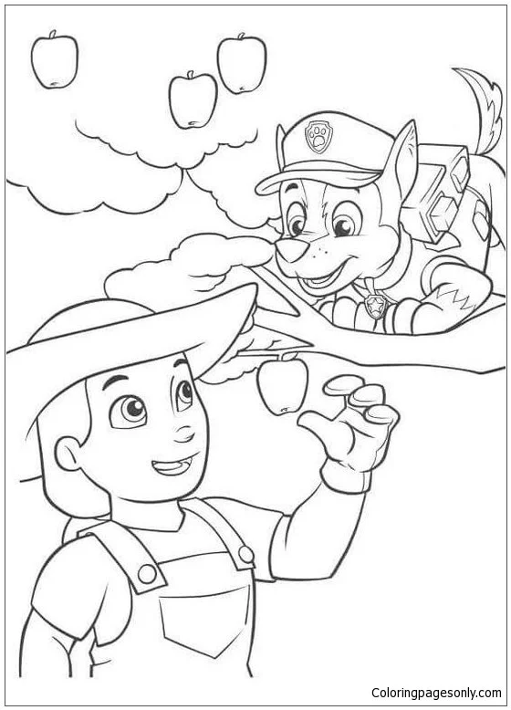 Paw Patrol Farmer Yumi Coloring Pages