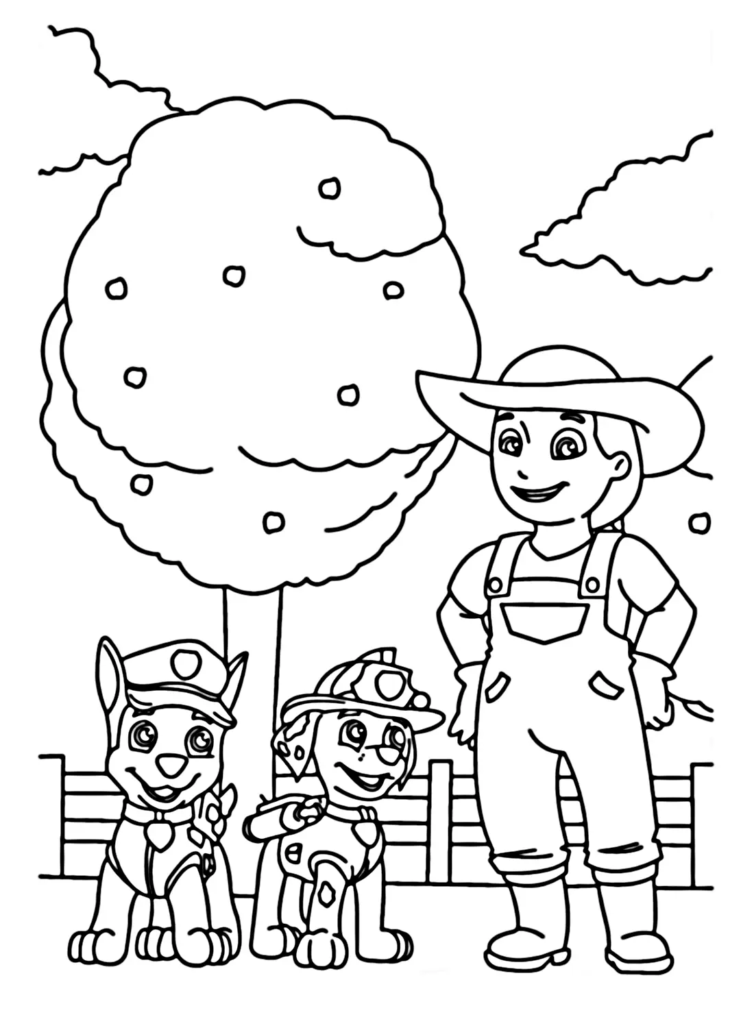 Paw Patrol Farmer Yumi Coloring Pages