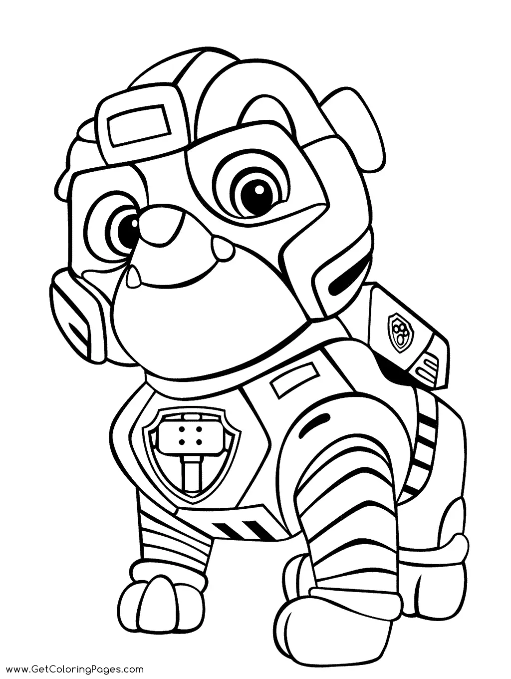 Paw Patrol Mighty Pups Coloring Pages