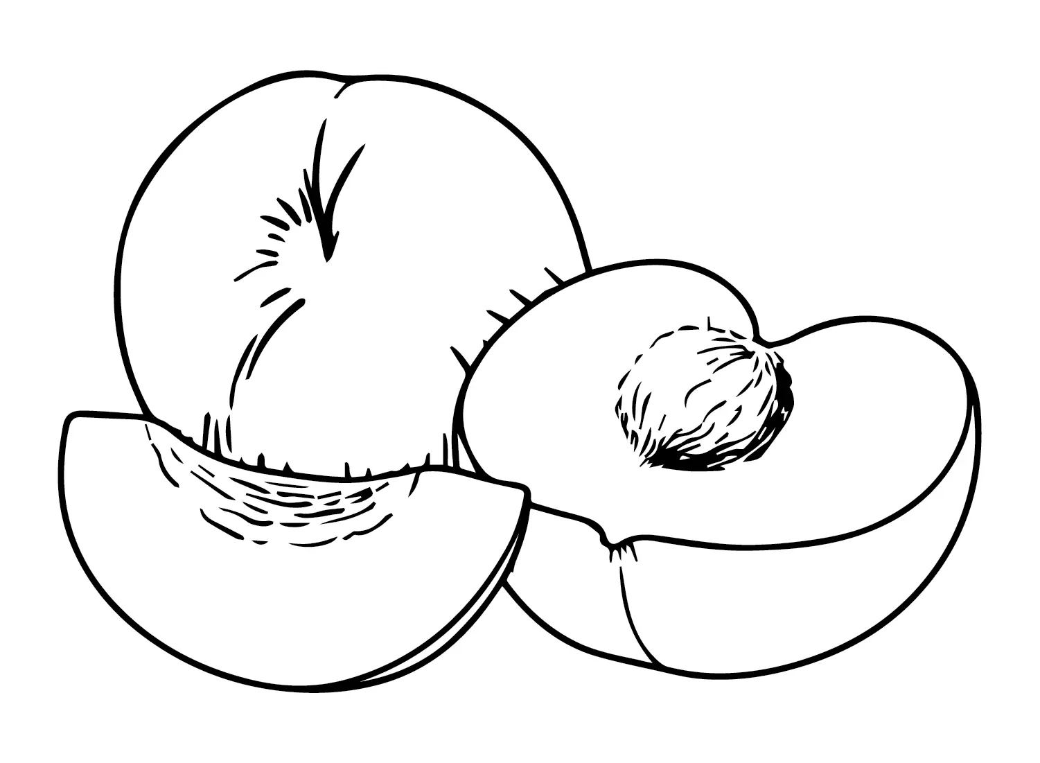 Peaches Coloring Pages