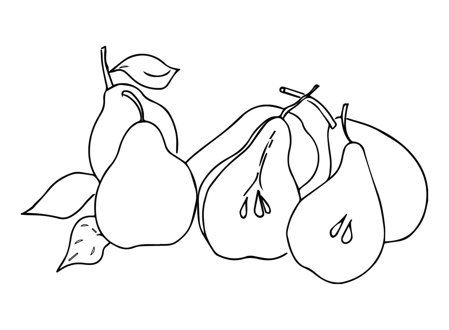 Pears Coloring Pages