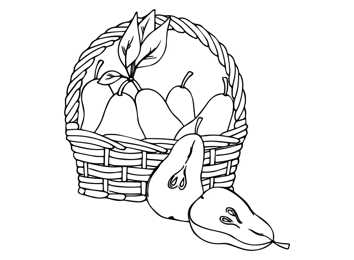 Pears Coloring Pages