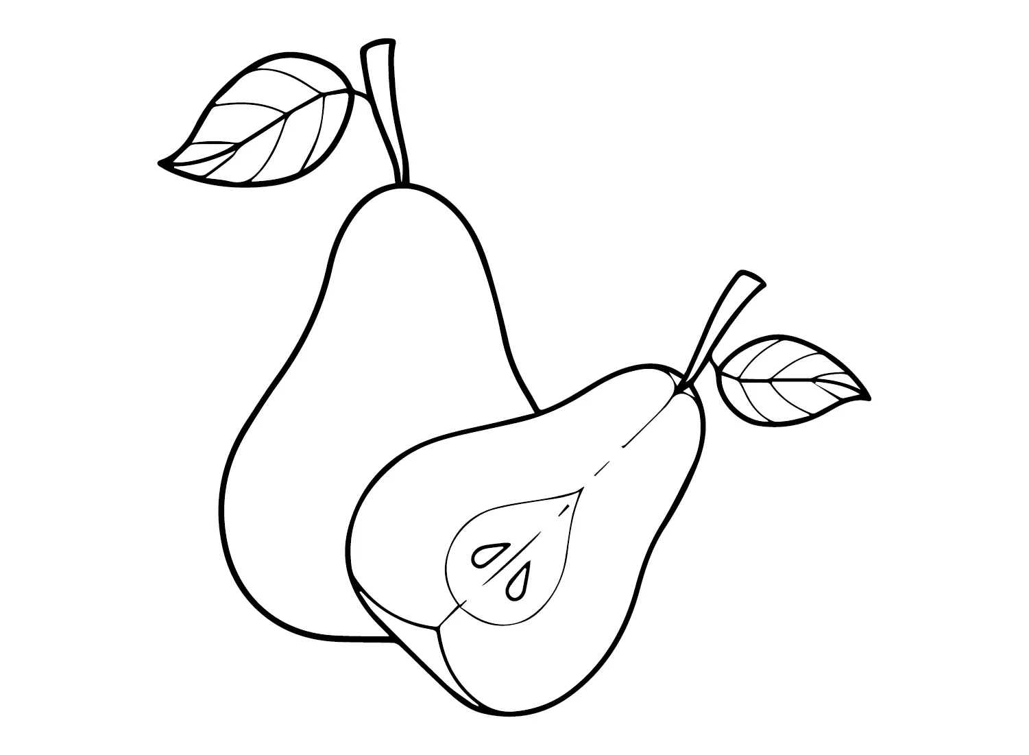 Pears Coloring Pages