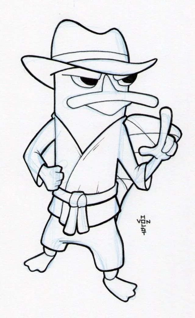 Perry the Platypus Coloring Pages