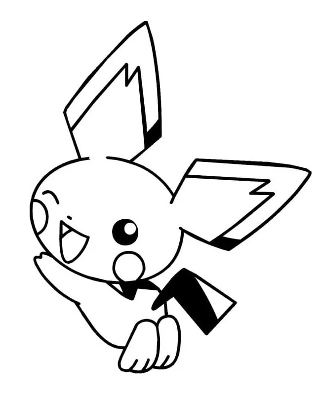 Pichu Coloring Pages