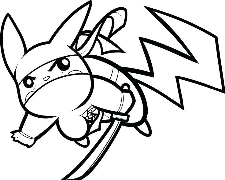 Pickachu Coloring Pages