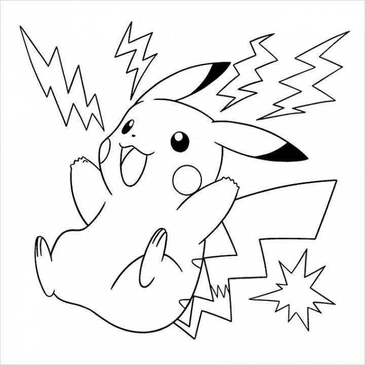 Pickachu Coloring Pages