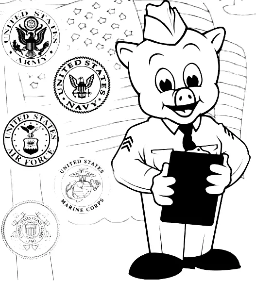 Piggly Wiggly Coloring Pages