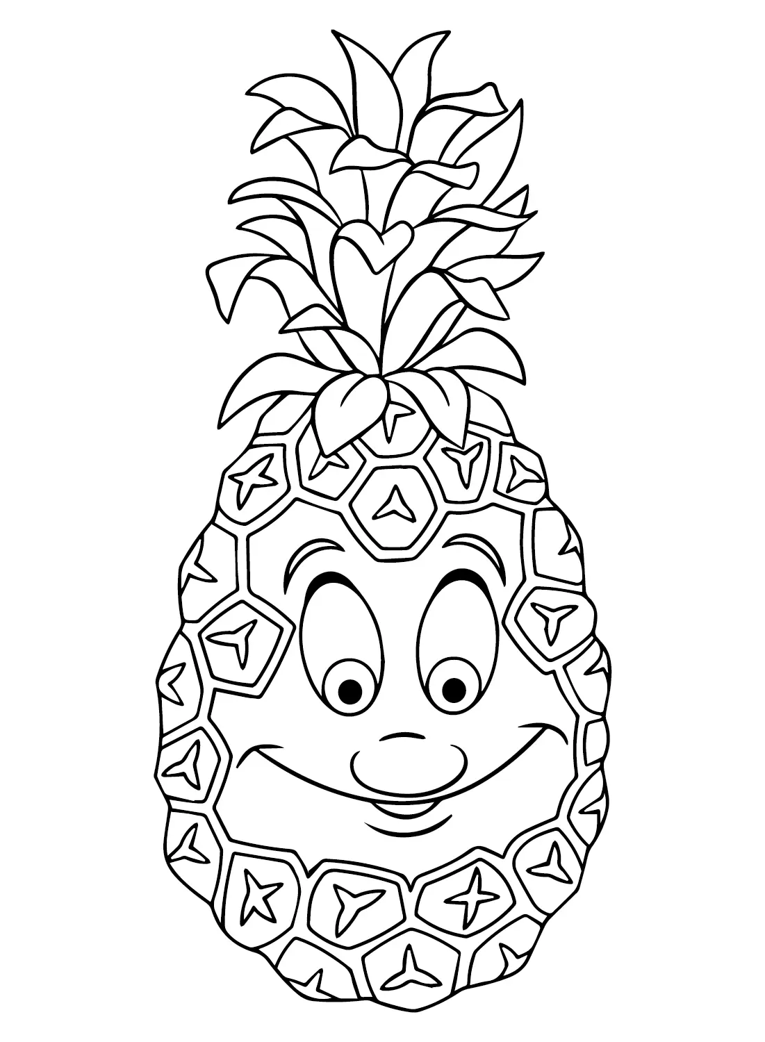 Pineapples Coloring Pages