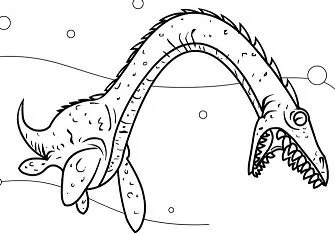 Plesiosaurus Coloring Pages