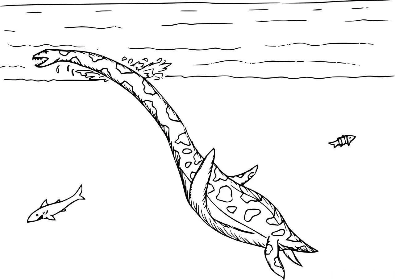 Plesiosaurus Coloring Pages