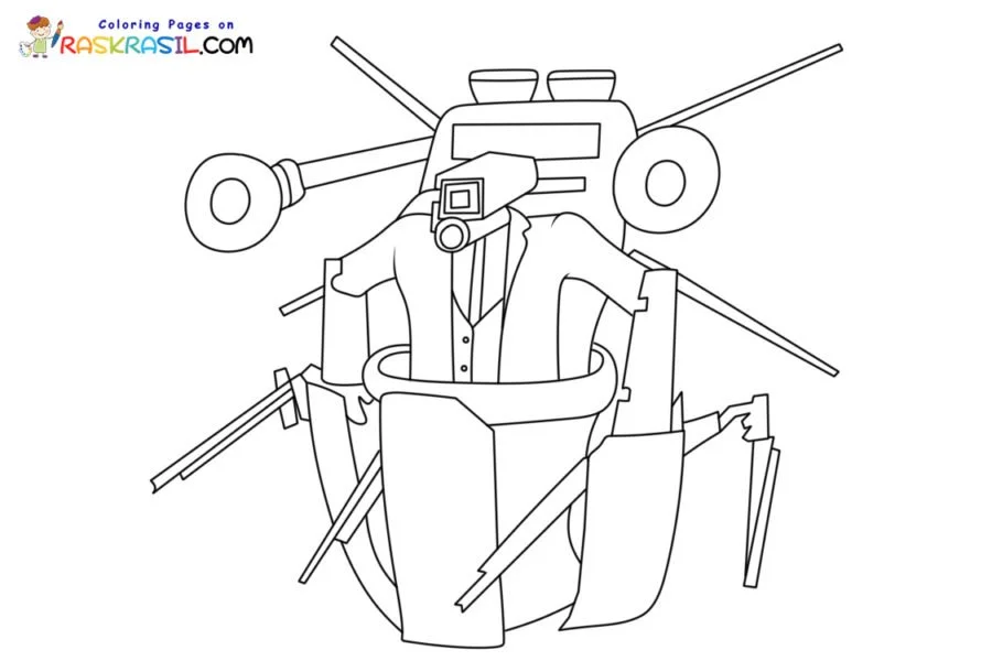 Plungerman Coloring Pages
