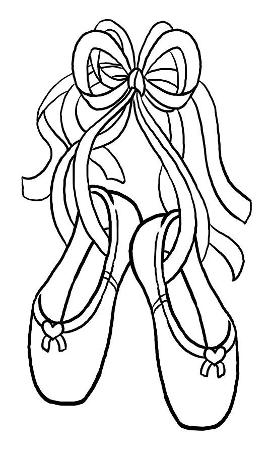 Pointe Shoes Coloring Pages
