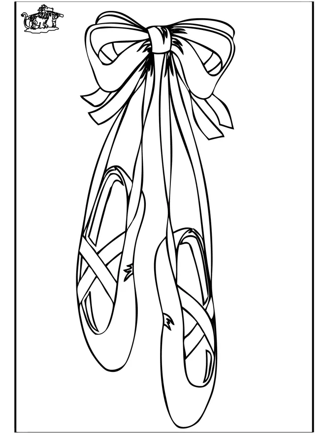 Pointe Shoes Coloring Pages