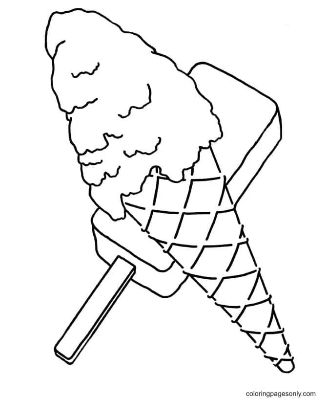 Popsicle Coloring Pages