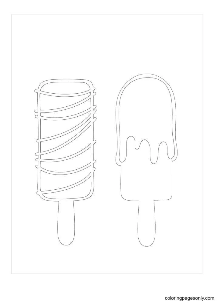 Popsicle Coloring Pages