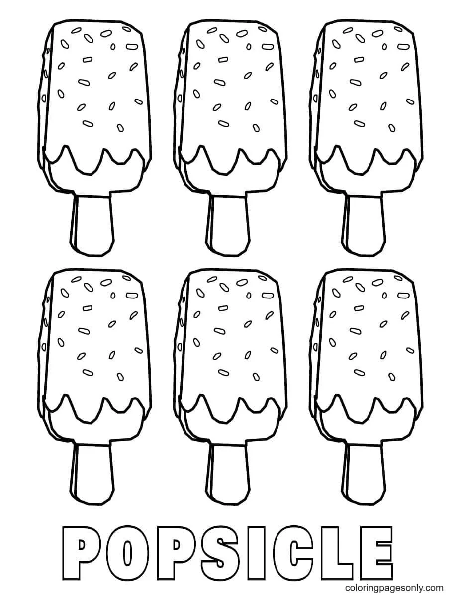 Popsicle Coloring Pages