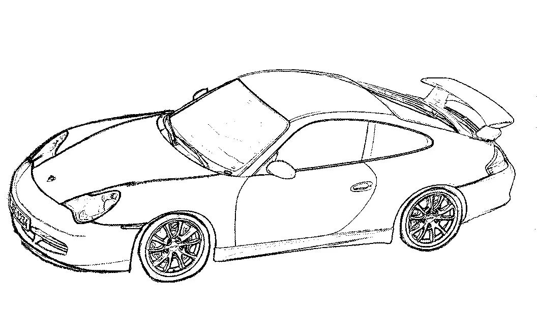 Porsche Coloring Pages
