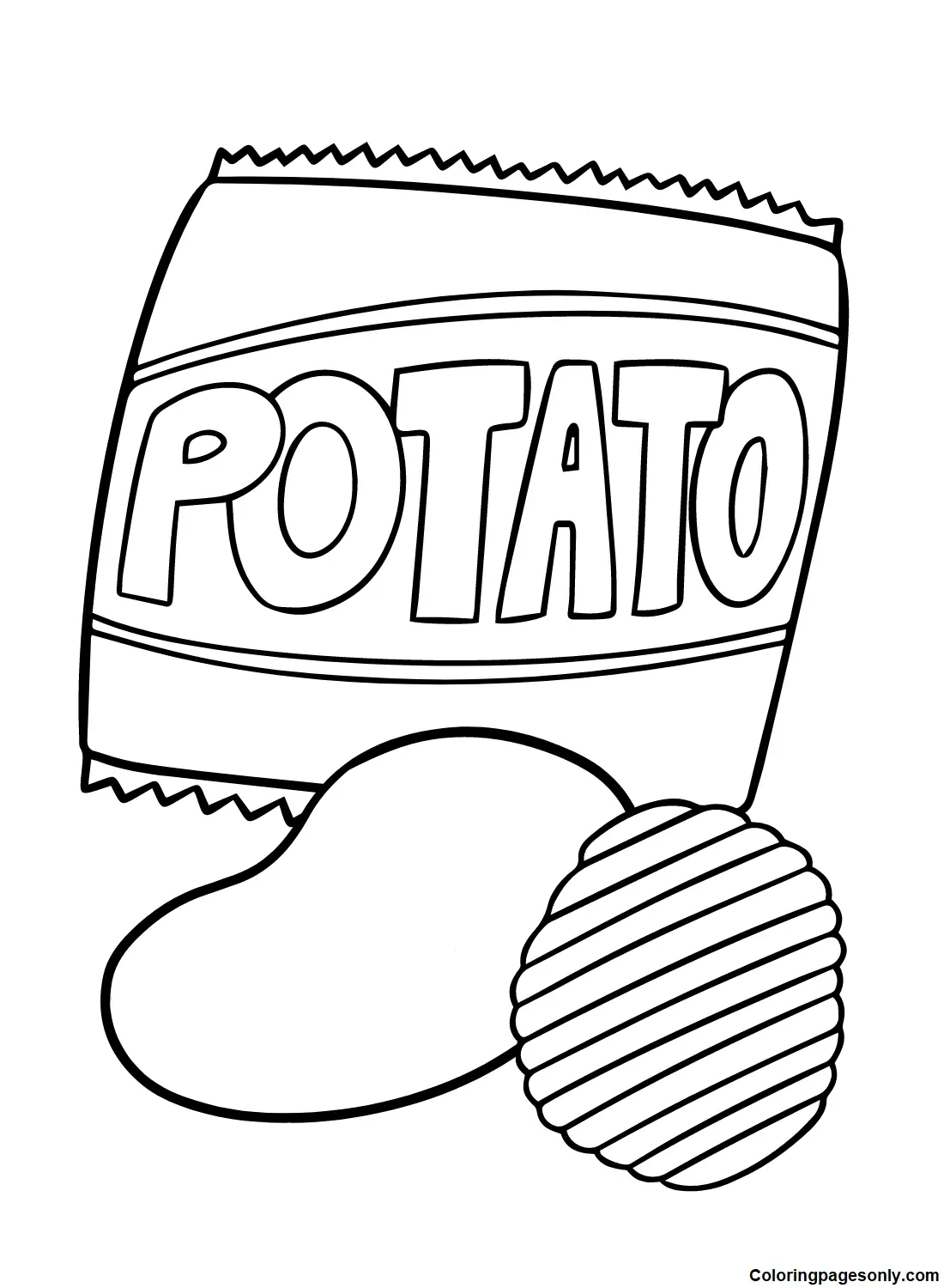 Potato Coloring Pages