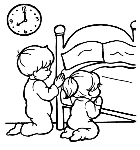 Prayer Day Coloring Pages